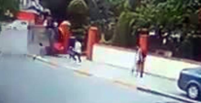 Ölümden kıl payı kurtuluş kamerada