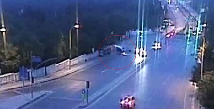 Eyüp'te ölümlü kaza kamerada