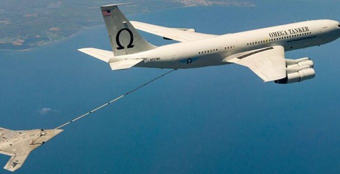 İnsansız savaş uçağına ilk kez havada yakıt ikmali yapıldı