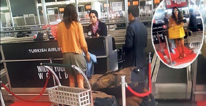 Eda Taşpınar 140 kilo bagaja 3 bin lira ödedi