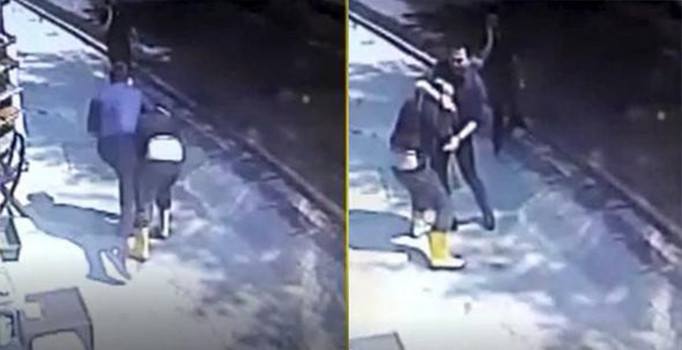 Beşiktaş'ta annesini sokak ortasında dövdü