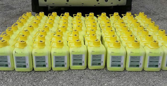 Edirne’de 500 kilo kaçak tarım ilacı ele geçirildi