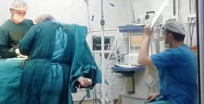 Ağrı Devlet Hastanesi'nde ilginç görüntüler