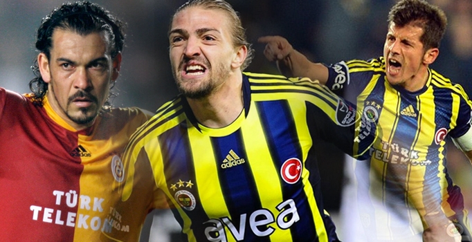 Hem Galatasaray'da hem de Fenerbahçe'de giyen futbolcular