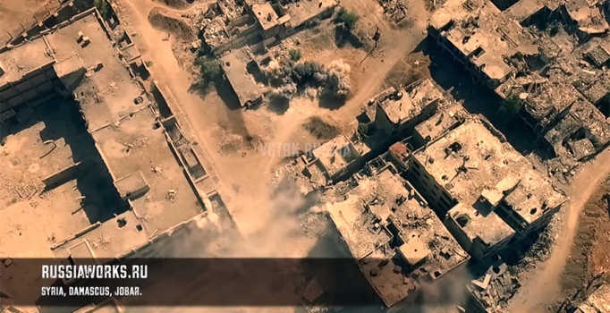 Suriye'deki çatışmaların insansız hava aracıyla çekilmiş görüntüleri yayınlandı