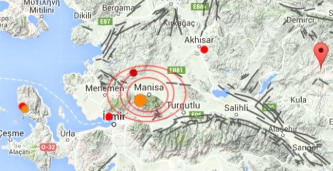 Manisa'da 4.1 büyüklüğünde deprem | Son depremler
