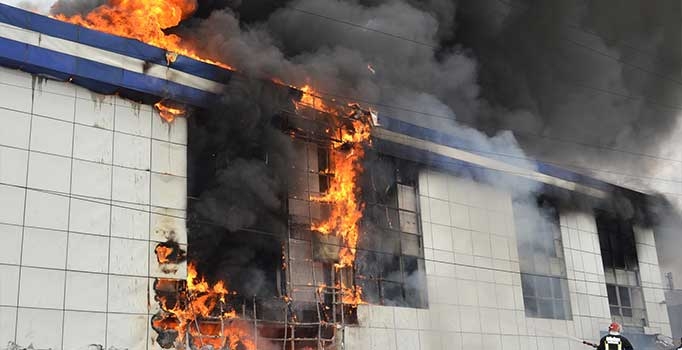 Çerkezköy'de fabrika yangını