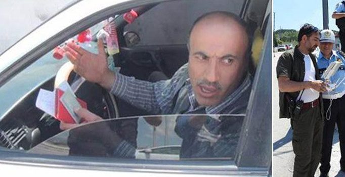 Çorum'da 'drone' ile trafik cezası yiyen sürücü çileden çıktı