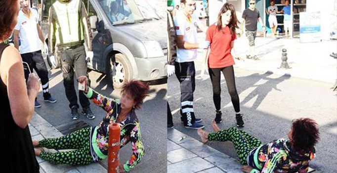 Tur rehberi Bodrum'u karıştırdı: Önüne gelene saldırdı