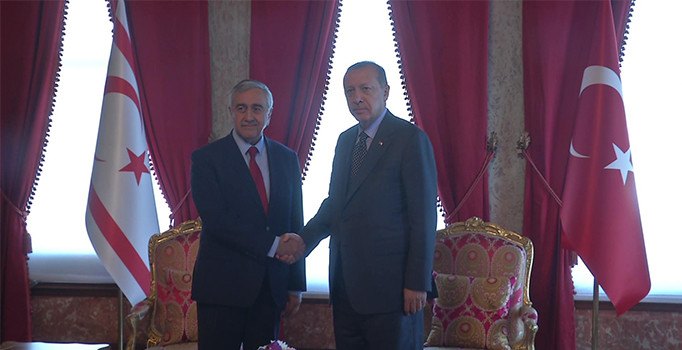 Cumhurbaşkanı Erdoğan KKTC Cumhurbaşkanı Akıncı ile görüştü