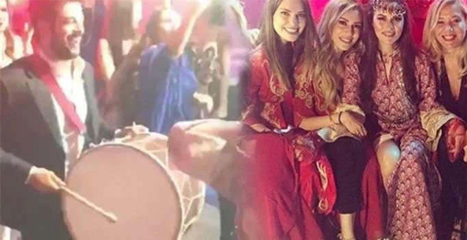 Fahriye Evcen'in kınasına ünlü akını