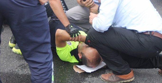 Kılıçdaroğlu'nun yürüyüşünde korkutan kaza