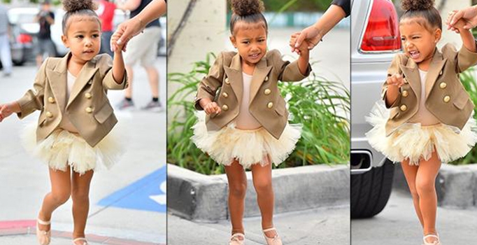 Kim Kardashian'ın iki yaşındaki kızı North West’in paparazzi isyanı!