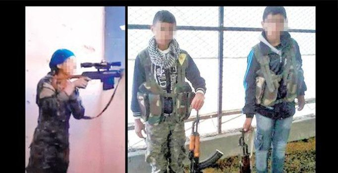 Terör örgütü YPG'nin çocuk sniperları
