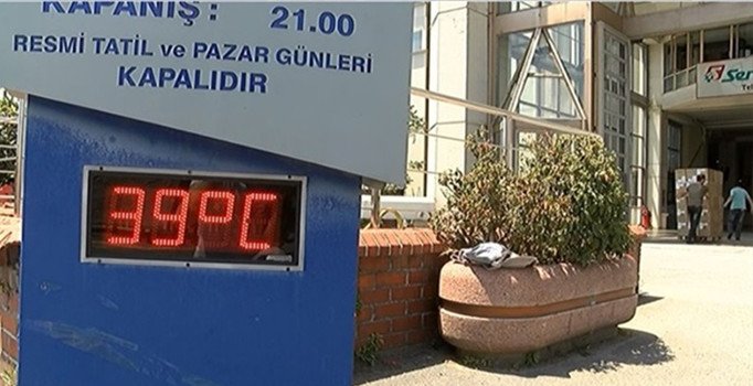 İstanbul'da termometreler 39 dereceyi gösterdi