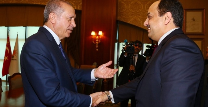 Cumhurbaşkanı Erdoğan, Katar Savunma Bakanı El Atiyye'yi kabul etti