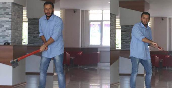 Samsun Müftülüğü'nde baltalı saldırgan alarmı