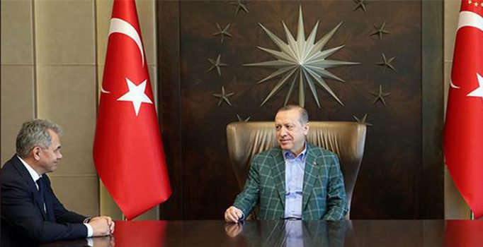 Erdoğan Rusya Fedarasyonu Savunma Bakanı Şoygu'yu kabul etti