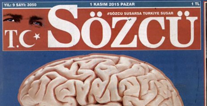 Sözcü gazetesinden 'bidon kafalı' bir manşet