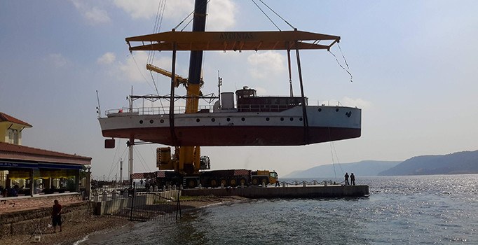 Üsteğmen Arif Ekmekçi Lojistik Destek Gemisi denize indirme töreni