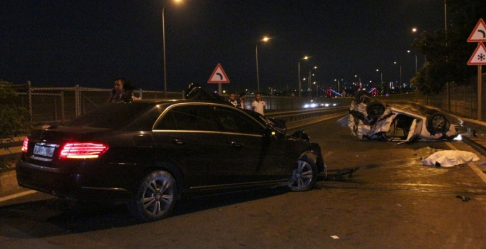 Beykoz'da trafik kazası: 1 ölü, 2 yaralı