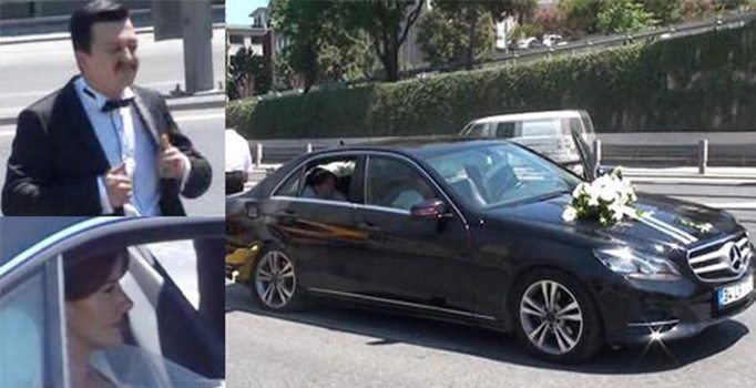 Düğüne giden gelin ve damat karakolluk oldu