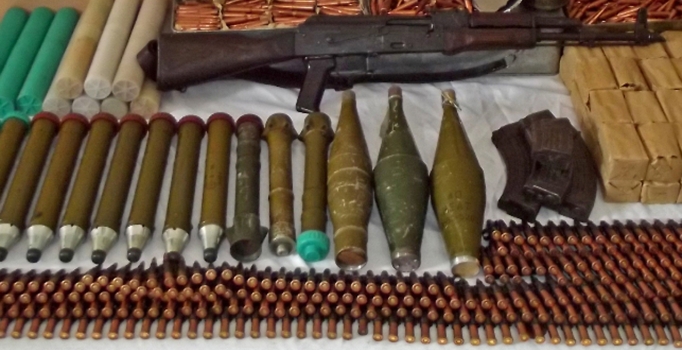 Hakkari'de PKK mühimmatları ele geçirildi