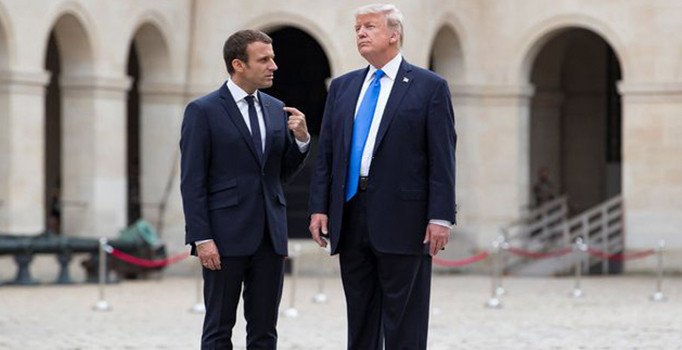 Macron-Trump görüşmesi Eyfel Kulesi'ni kapattırdı