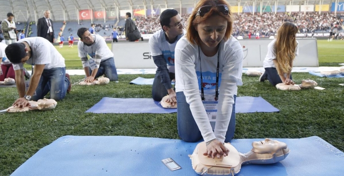 Ankara'da maç öncesi 'kalp' eğitimi