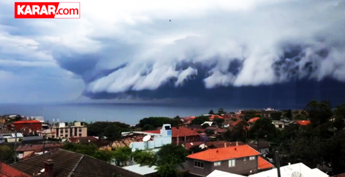 Avustralya Sydney'de bulut tsunamisi - video