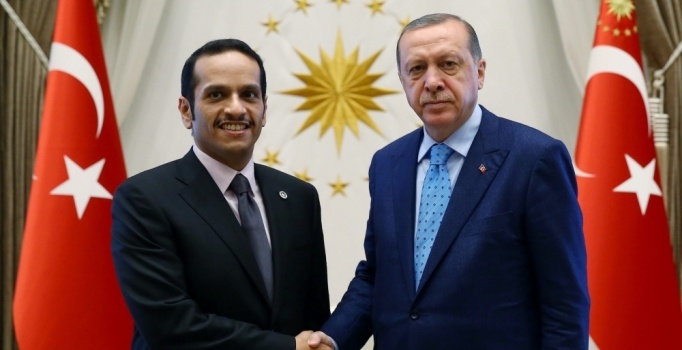 Cumhurbaşkanı Erdoğan, Katar Dışişleri Bakanı El Sani'yi kabul etti