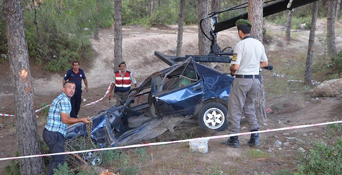 Denizli’de otomobil takla attı: 1 ölü