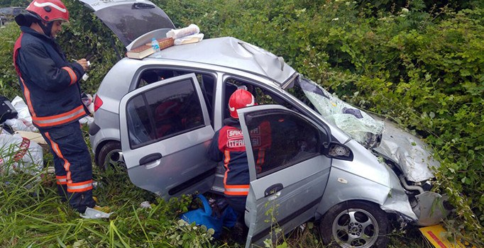 Sakarya’da trafik kazası: 1 ölü 3 yaralı