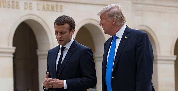 Macron'dan Trump açıklaması