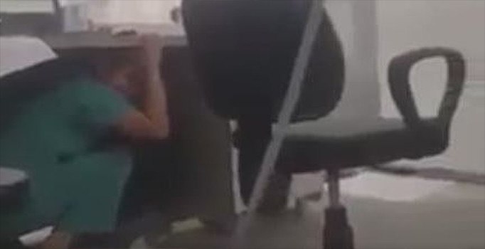 Bodrum'daki depreme hastanede yakalandılar