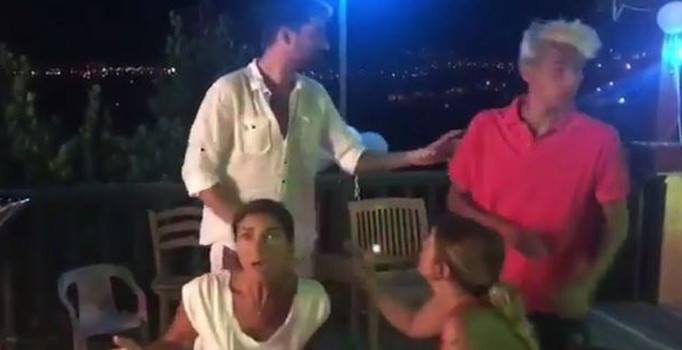 İdo Tatlıses ve Derya Tuna doğum günü kutlarken depreme yakalandı