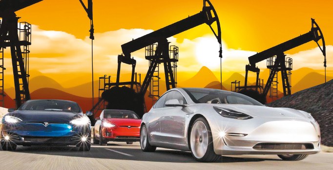 Petrolle-elektrikçilerin otomobil kavgası