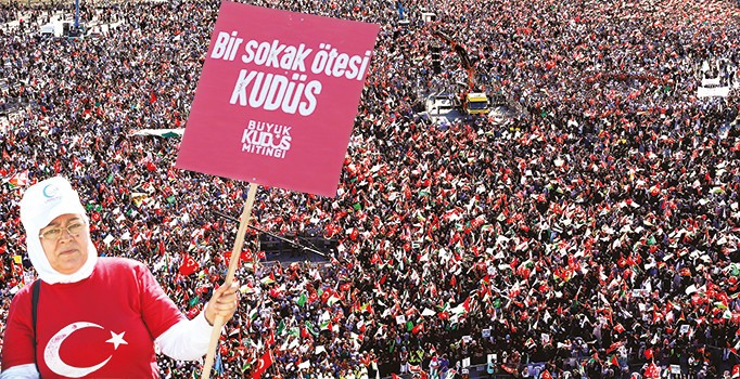 Yüzbinler Filistin’in yanında 