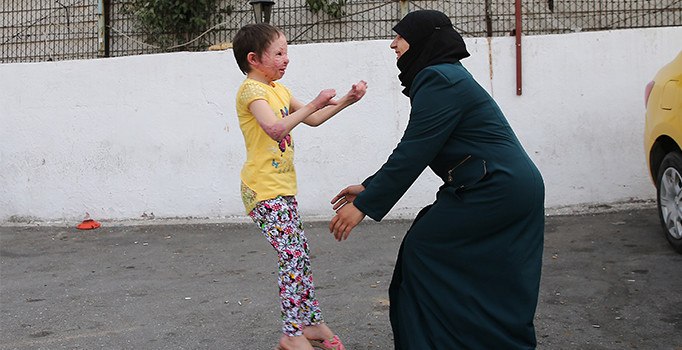 İdlib'li Hiba'nın aile hasreti son buldu