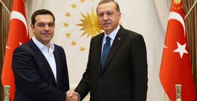 Cumhurbaşkanı Erdoğan, Yunanistan Başbakanı Çipras'ı kabul etti