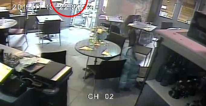 Paris'teki saldırı anı kamerada!