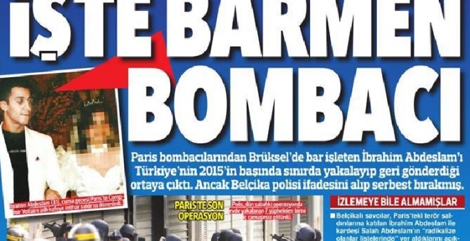 Paris bombacılarını Türkiye yakaladı Belçika bıraktı | 19 Kasım 2015 gazete manşetleri