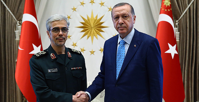 Cumhurbaşkanı Erdoğan, İran Genelkurmay Başkanı Bakıri'yi kabul etti