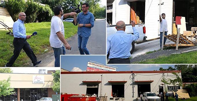 FETÖ'nün firari iş adamlarının müdürü ABD'de kendilerini görüntüleyen muhabirlere saldırdı