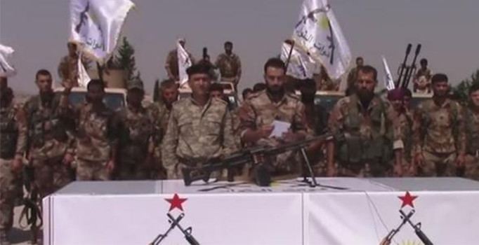 SDG içinde yeni terör örgütü kurdular, ilk iş Türkiye'yi tehdit etmek oldu