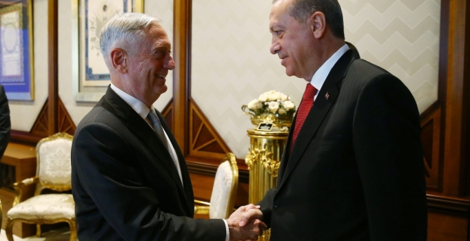 Cumhurbaşkanı Erdoğan, ABD Savunma Bakanı Mattis'i kabul etti 