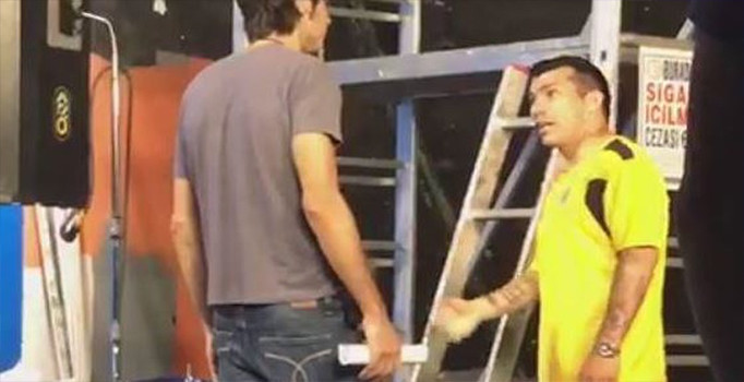 Beşiktaşlı Gary Medel reklam çekiminde seti terk etti | Video