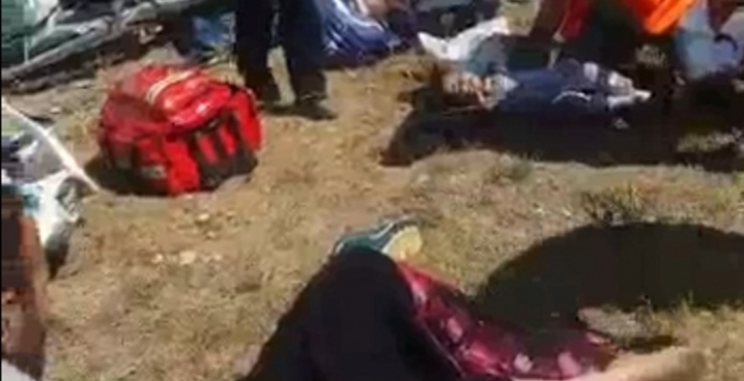 Hafif ticari araç devrildi: 1 ölü, 3 yaralı