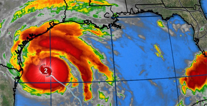 Beklenen Harvey kasırgası ABD'ye ulaştı