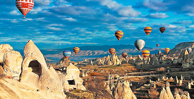 Kapadokya'ya turist akını